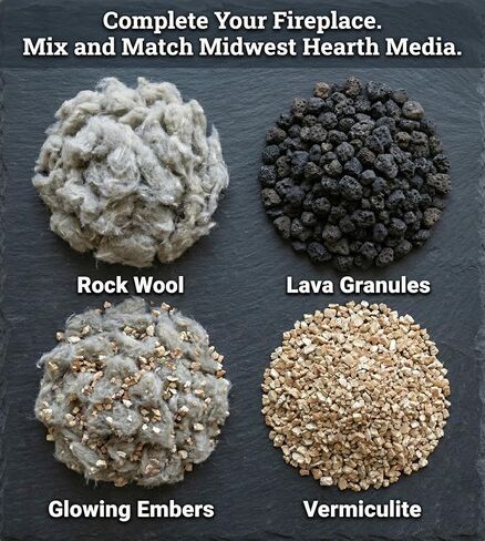 Midwest Hearth Rock Wool for Gas Log - 6 oz. Bag in Saudi Arabia