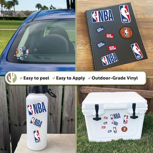 Desert Cactus NBA League Main Logo Sticker Officially Licensed Vinyl Decal Official Laptop Water Bottle Car Scrapbook Sheet (Type 2-1) in Saudi Arabia