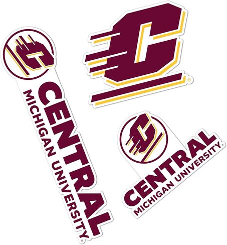 Desert Cactus Central Michigan University Sticker CMU Chippewas Vinyl Decals Laptop Water Bottle Car Scrapbook T5 (Type 5-1) in Saudi Arabia