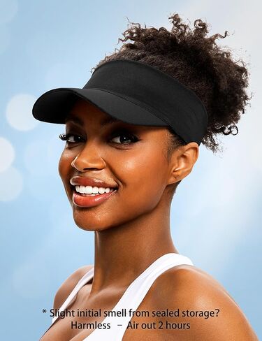Cooling Visor Hats for Women Men, Elastic Headband UV Protection Sun Visor Golf Fishing Running, 1.2oz Packable Cap in Saudi Arabia