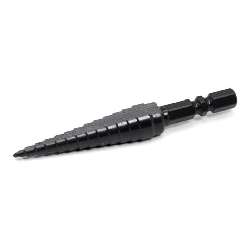 M2 HSS Quick Change 1/8" - 1/2" Step Drill Bit, Double Fluted Drill Bits, for Hole Drilling in Stainless Steel, Aluminum, Copper, Plastic, Wood, 1/4" Shank Step Bits in Saudi Arabia