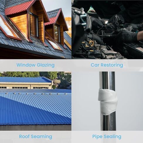 Butyl Seal Tape, Double Sided Leak Proof Waterproof Butyl Sealant Tape - 1/8" x 3/4" x 10' Repair Tape for RV, Trailer, Motorhome, Window, Vent Sealing, and Roof Patching in Saudi Arabia