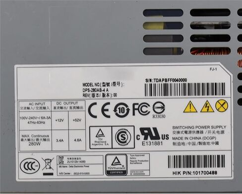 يستخدم لـ DPS-280AB-4A / 6C KSA-300S2 مزود طاقة 280 وات لمسجل القرص الصلب POE PSU in Saudi Arabia