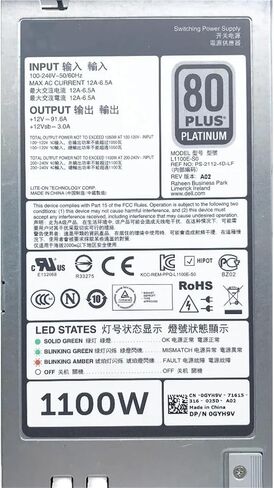 ل R620 R720 R820 T620 1100 واط امدادات الطاقة 0GYH9V 0GDPF3 0NTCWP 0YT39Y GYH9V الناتج المحلي الإجمالي NTCWP YT39Y in Saudi Arabia