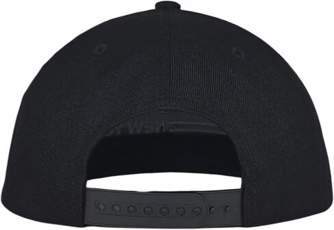 قبعة Snapback مطرزة ثلاثية الأبعاد في نيويورك باللون الأسود، معلم مدينة نيويورك الأيقوني + تصميم أفق تحت الحافة، تمثال الحرية في أيقونة نيويورك على الجانب، مزيج من الصوف الأكريليك، قابل للتعديل للرجال والنساء in Kuwait