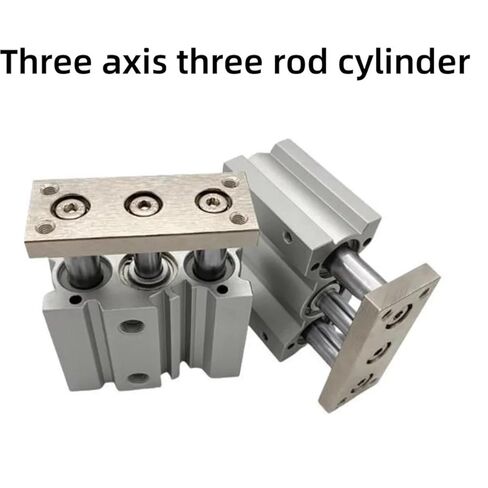 1pcs Three-axis Three bar Cylinder MGQM12-10 MGQM12-20 MGQM16-10 MGQM16-20 MGQM20-20 MGQM12-20 MGQM25-20 Thin Cylinder(MGQM25,Stroke 20) in Saudi Arabia