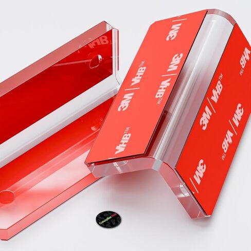 4 x V2, 5mm Thickness, Self Adhesive, Angled L Brackets, Polished Clear Transparent Acrylic + 20x M5 Bolts, Clear Right Angle Bracket, Corner in Saudi Arabia