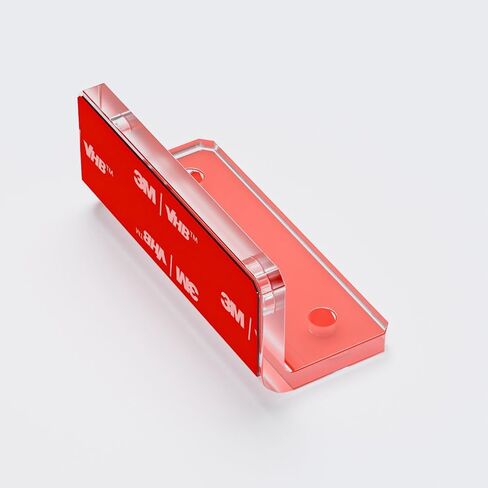 4 x V2, 5mm Thickness, Self Adhesive, Angled L Brackets, Polished Clear Transparent Acrylic + 20x M5 Bolts, Clear Right Angle Bracket, Corner in Saudi Arabia