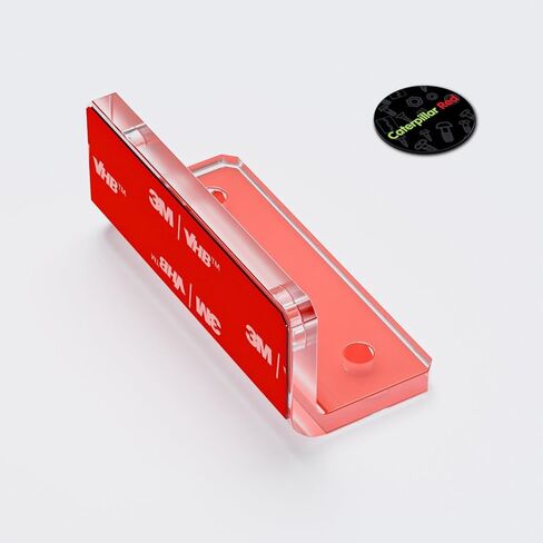 4 x V2, 5mm Thickness, Self Adhesive, Angled L Brackets, Polished Clear Transparent Acrylic + 20x M5 Bolts, Clear Right Angle Bracket, Corner in Saudi Arabia