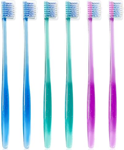 6 Pack Orthodontic Toothbrushes with Covers, Soft Bristles V-Shaped Dental Brushes for Braces, Archwires, and Daily Oral Care in Saudi Arabia