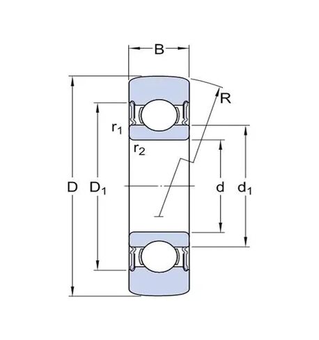 1PCS LR208-2RS LR208 40X85X18 Ball Bearing Track Rollers in Saudi Arabia