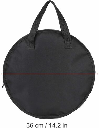 Cymbal Bag,14 Inch Black Drum Cases,Black Oxford Cloth Carrying Bag Case,Oxford Cloth Snare Drum Case, Drum Hardware Bag with Carry Webbing,for Percussion Instrument Accessories in Saudi Arabia