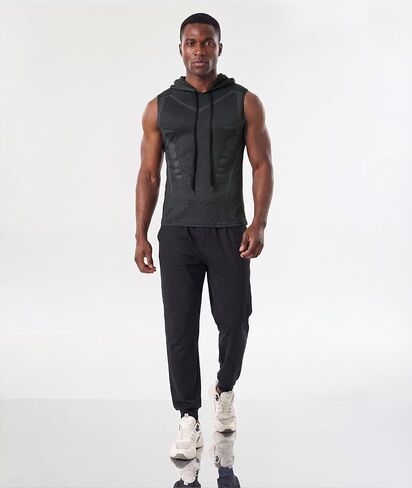 3Pack Men’s Hooded Tank Tops UPF 50+ UV Sun Protection Quick Dry Athletic Running Workout Gym Muscle Shirts with Hoodie in Saudi Arabia