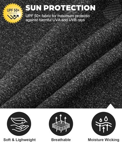 3Pack Men’s Hooded Tank Tops UPF 50+ UV Sun Protection Quick Dry Athletic Running Workout Gym Muscle Shirts with Hoodie in Saudi Arabia