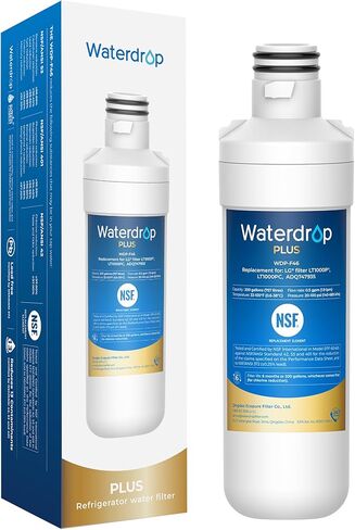 Waterdrop Plus ADQ747935 MDJ64844601 Refrigerator Water Filter, Replacement for LG® LT1000P®, LT1000PC, ADQ74793501, ADQ74793502, Kenmore 46-9980, LFXC24796S, LSFXC2496D, NSF 401&53&42, Pack of 3 in Saudi Arabia