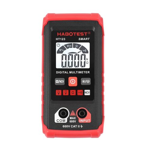 True RMS Multimeter 2000 Count HABOTEST HT123 Digital Multimeter Auto Multi-Meter 2000 Count True RMS قياس مقاومة الجهد ACDC اختبار NCV مع إضاءة خلفية LCD مصباح يدوي عقد البيانات in Saudi Arabia