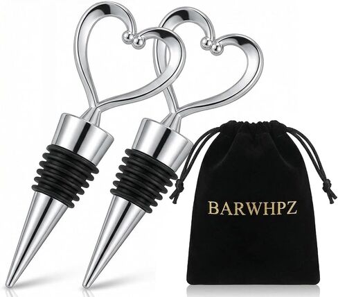 2Pack Christmas Wine Stopper, Elk & Christmas Tree Shape Decorative Wine Bottle Stopper, Food-Grade Silicone & Zinc Alloy Airtight Wine Cork for Wine Champagne, Xmas Party Home Bar Holiday Gift Silver in Saudi Arabia