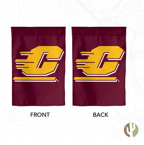 Desert Cactus Central Michigan University CMU Garden Flag – 19 x 12 inch Central Michigan Chippewas Banner, For Outdoor Display and Events (Design A) in Saudi Arabia
