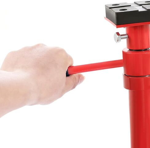 ECOTRIC 47-3/8"-84-1/2" Under Hoist Tripod Stand 2 Ton Heavy Duty High Lift Jack Stand Reach Capacity of up to 4000lbs for Garage Repair, Shops, DIY Powder Coated Red, Underhoist Support Stand in Saudi Arabia