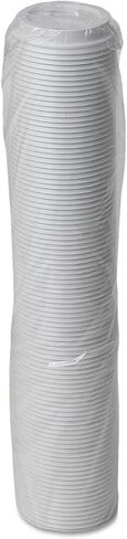 Dixie D9542 Dome Drink-Thru Lids, Fits 12-16oz Paper Hot Cups, White, 100 pack in Saudi Arabia