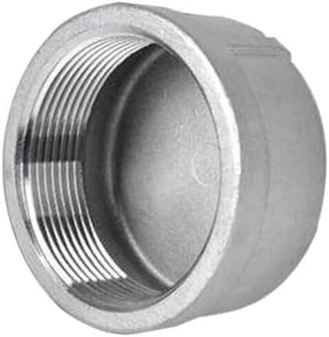 1/8" 1/4" 3/8" 1/2" 3/4" 1" 1-1/2" 2" 3" 4" NPT Female Round End Cap 201 304 316 Stainless Steel Pipe Fitting Water Gas Oil(BSPT SS316,ROUND_1") Plumbing Fittings in Saudi Arabia
