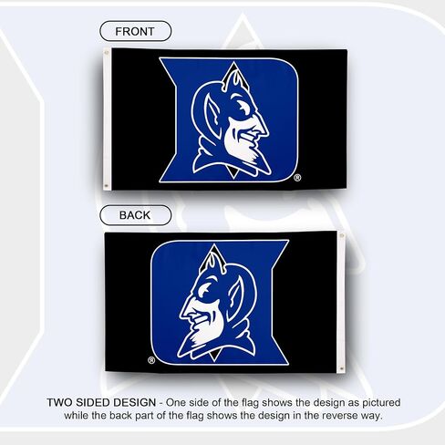 Desert Cactus Duke University Flag - 3 x 5 Feet DU Duke Blue Devils Banner, Indoor/Outdoor Durable Fabric, 100% Polyester Design(B3) in Saudi Arabia