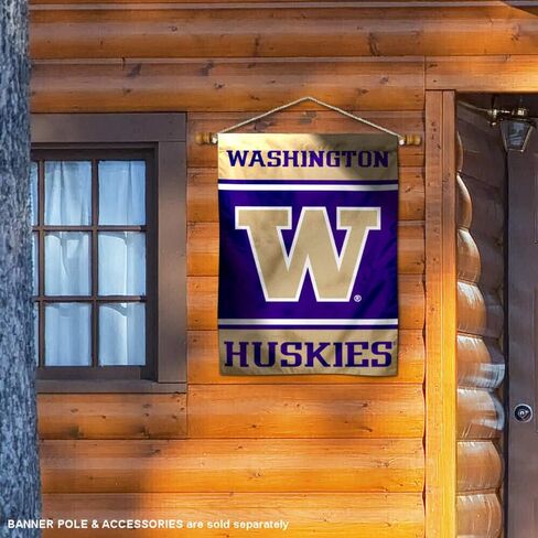 Washington UW Huskies Two Sided and Double Sided House Flag in Saudi Arabia
