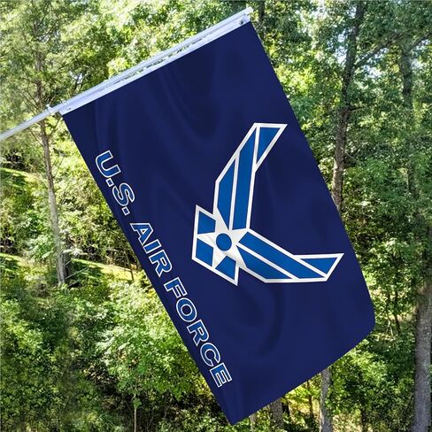 US Air Force Wings Military Flag Outdoor 2x3 Double Sided USAF Airforce Flags Banner 100% Polyester Fiber Bright Color with Durable Canvas Header and 2 Non Fading Brass Grommets in Saudi Arabia