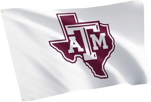 لافتة Desert Cactus Texas A&M University 100% بوليستر للاستخدام الداخلي والخارجي مقاس 3 × 5 أقدام Aggies TAMU (علم 1B) in Saudi Arabia