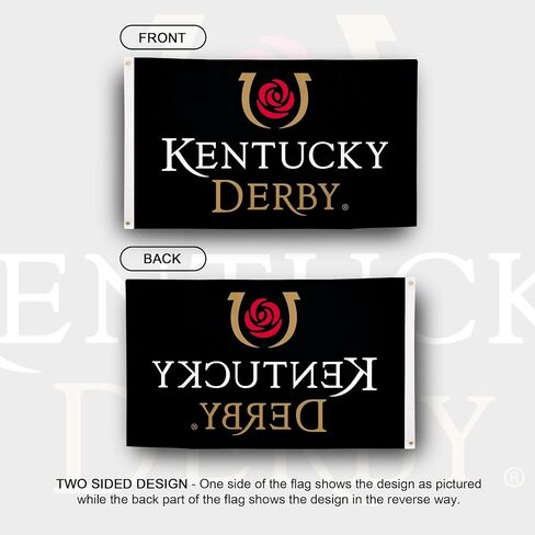 Desert Cactus Kentucky Derby Flag - 3 x 5 Feet Churchill Downs Horse Racing Derby Day Banner, Indoor/Outdoor Durable Fabric, 100% Polyester Design (Design A1) in Saudi Arabia