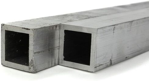 6061-T6/T651 أنابيب ألومنيوم مربعة 2 بوصة × 2 بوصة × 0.125 بوصة سمك الجدار، 12 بوصة طول القطع، درجة هيكلية، خفيفة الوزن، قابلة للتشكيل، قابلة للحام، مقاومة للطقس، رائعة للاستخدام في الأعمال اليدوية والتأطير in Kuwait