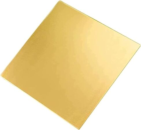Dxcaicc Brass Metal Thin Sheet Plate 3mm Brass Sheet Metal for DIY Handmade Material Metalworking,100x200x3mm in Saudi Arabia