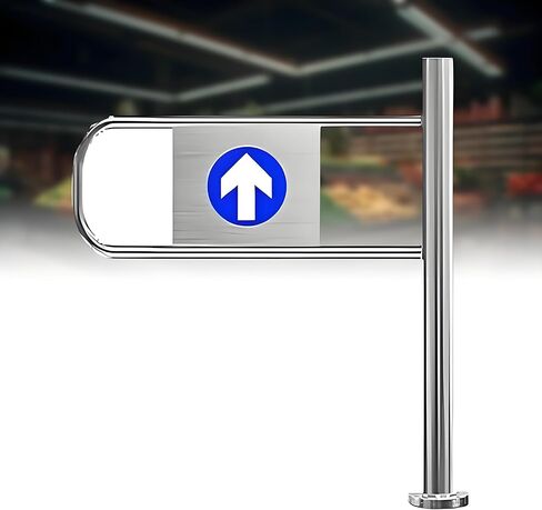 Spring-Loaded Safety Swing Gate - Automatic Closing Pedestrian Door for Libraries, Stores & Malls - 80x100cm - 1-Way Rebound Design for Enhanced Safety & Stability in Saudi Arabia