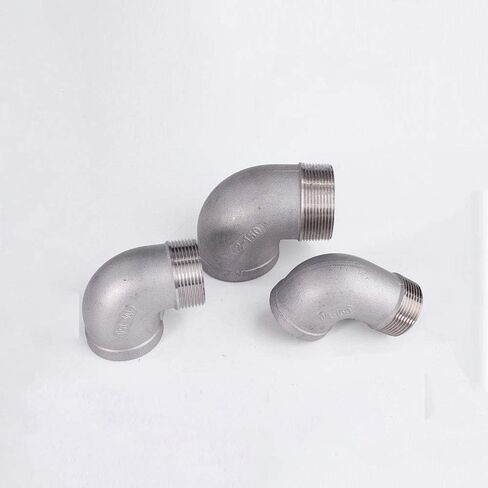1/8 "1/4" 3/8 "1/2" 3/4 "1" 1-1/4 "1-1/2" 2 "3" أنثى إلى ذكر 90 درجة الكوع 304 وصلة تركيب أنابيب الفولاذ المقاوم للصدأ (BSPT SS304,1/4") وصلات سباكة in Kuwait