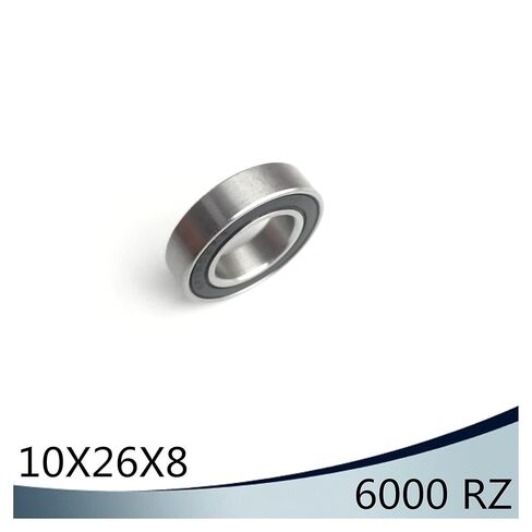محمل 6000RZ 10 * 26 * 8 مم ABEC-3 (10 قطع) كتم سرعة عالية للمنفاخات 6000 2RZ محامل كروية 6000RS 2RS مع قفص من النايلون in Saudi Arabia