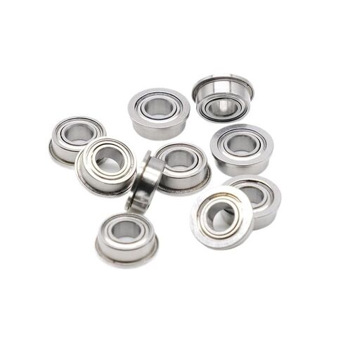 MF115ZZ شفة تحمل 5x11x4mm 10 قطعة مزدوجة محمية مصغرة ذات حواف MF115 Z ZZ الكرات MF115-2Z MF115Z in Kuwait