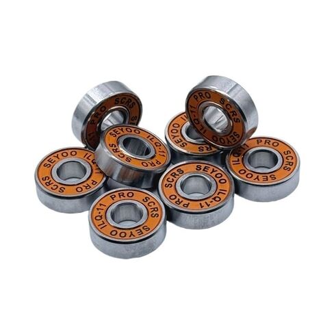 8 قطعة 608 2RS ILQ-11 كروي 8x22x7 مللي متر أخدود عميق فولاذ برتقالي مختوم 608RS in Kuwait