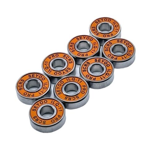 8 قطعة 608 2RS ILQ-11 كروي 8x22x7 مللي متر أخدود عميق فولاذ برتقالي مختوم 608RS in Kuwait