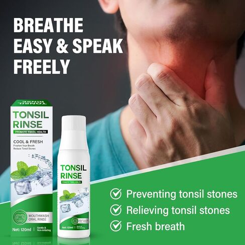 Tonsil Stone Remover, Natural Tonsil Stone Mouthwash to Help Soothe Tonsils, Eliminate Bad Breath & Ease Dry Mouth in Saudi Arabia