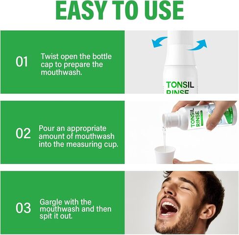 Tonsil Stone Remover, Natural Tonsil Stone Mouthwash to Help Soothe Tonsils, Eliminate Bad Breath & Ease Dry Mouth in Saudi Arabia