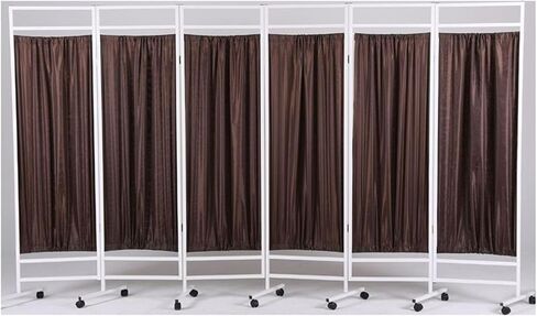 3/4/5/6/7/8 Room Dividers，Rolling Partition Room Dividers,Freestanding Fabric Wall Divider and Separator,Suitable for Clinic Ward Examination(4 Slices) in Saudi Arabia