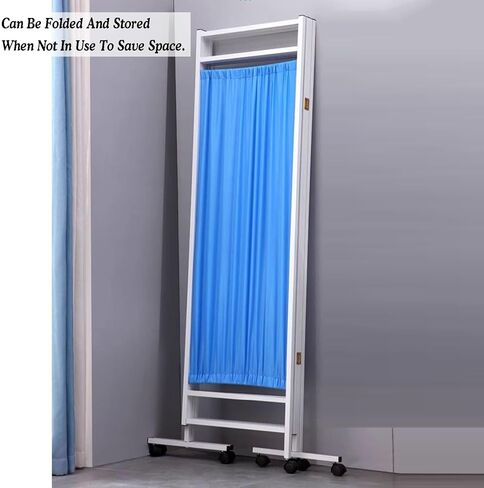 3/4/5/6/7/8 Room Dividers，Rolling Partition Room Dividers,Freestanding Fabric Wall Divider and Separator,Suitable for Clinic Ward Examination(4 Slices) in Saudi Arabia