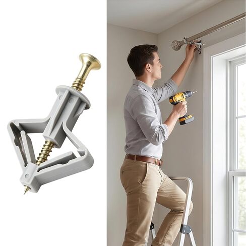 20pcs Plastic Bolt Set with Screws, M8 Butterfly Type Expandable Anchor Bolt Tool is an Ideal Choice for Gypsum Board Installation in Saudi Arabia