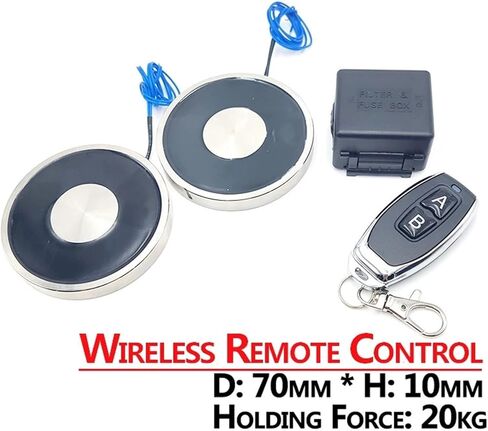 Magnet Control Wireless Electromagnet Remote DC12V Cylinder Electric Electromagnetic Solenoid Sucker 1Pcs(Only Remote Control) in Saudi Arabia