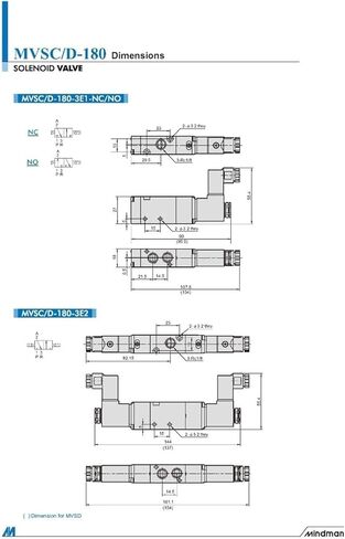 صمام MVSC-180-4E1 MVSC1804E1 لفائف DC24V MVSD-180-4E1 in Saudi Arabia