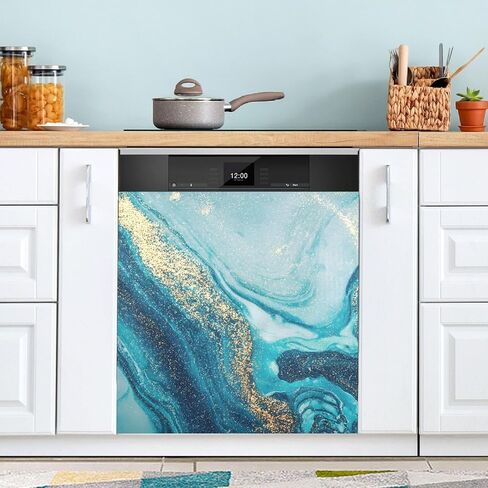 ALAZA Vintage American Flag Large Dishwasher Magnet Magnetic Cover 23x26 inch Refrigerator Sticker Washer Kitchen Decor in Saudi Arabia