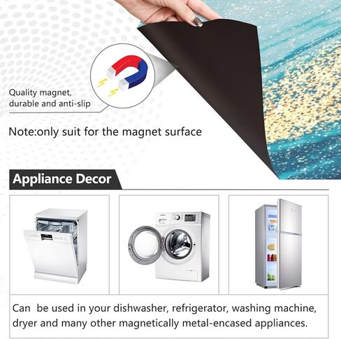 ALAZA Vintage American Flag Large Dishwasher Magnet Magnetic Cover 23x26 inch Refrigerator Sticker Washer Kitchen Decor in Saudi Arabia