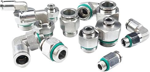 M5/6 1/8" 1/4" 3/8" 1/2" G BSPP Male PL4mm Tube 304 Stainless Steel Pneumatic Air Fitting Push in Connect Quick Plug(M6x1) in Saudi Arabia