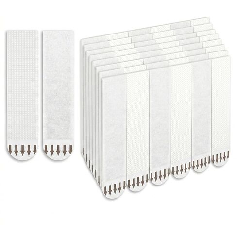 24 Pairs Picture Hanging Strips Heavy Duty, Easy Removal Wall Hangers Without Nails, No Damage Hole Renter Friendly Kits for Frame, Decor & Poster, Medium Adhesive Strip, Large in Saudi Arabia