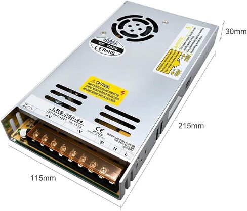 350W AC-DC SMPS Single Output Switching Power Supply Input 110-240V Output 5V 12V 15V 24V 36V 48V Adjustable for LED(24V_350W) in Saudi Arabia